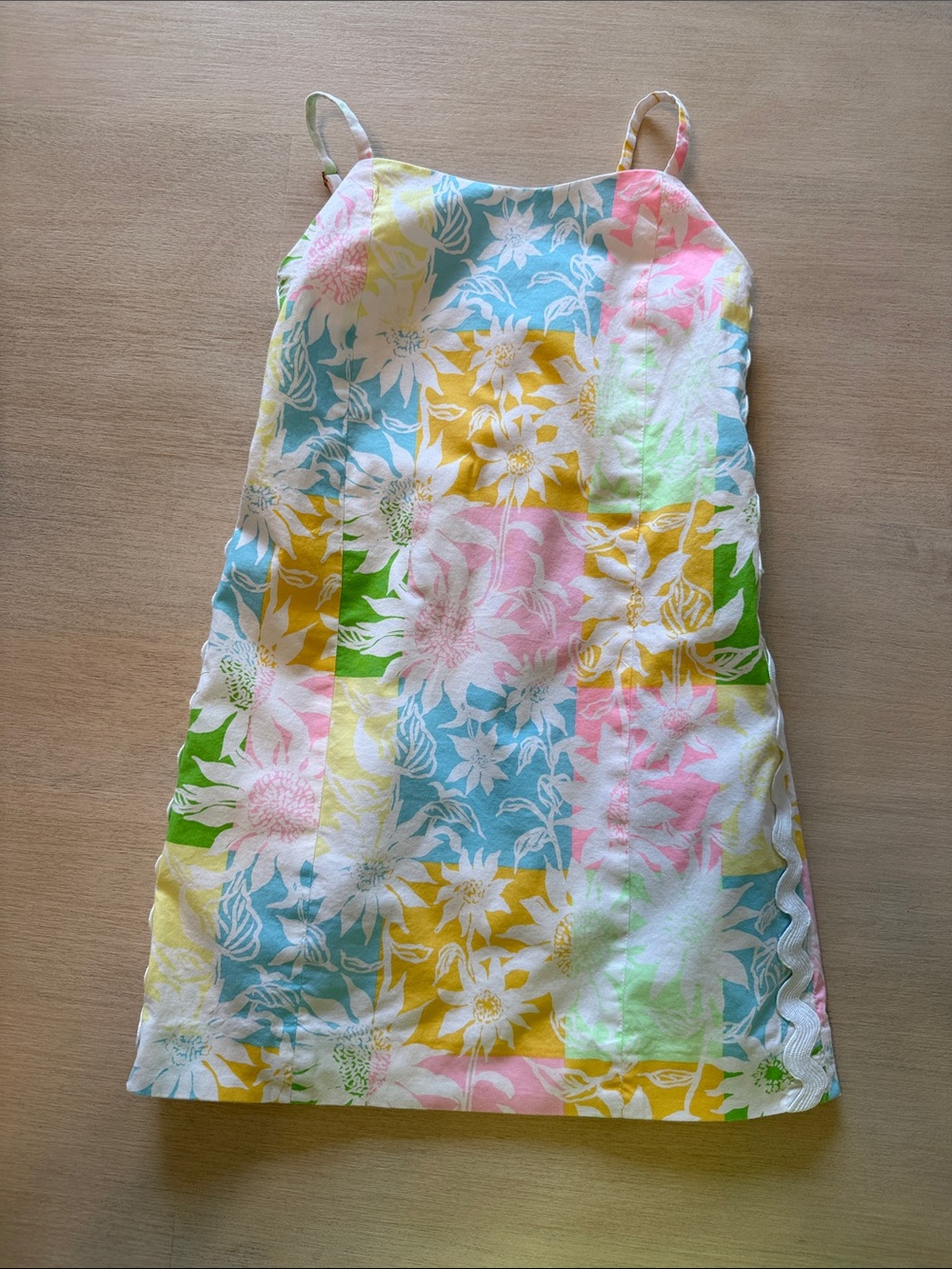 Lilly Pulitzer Floral Patchwork Mini Skirt in Pastel Multi